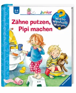 Ravensburger WWW junior Zähne putzen, Pipi machen*Kinder Kinderbücher|Spielzeug Ab 2 Jahre