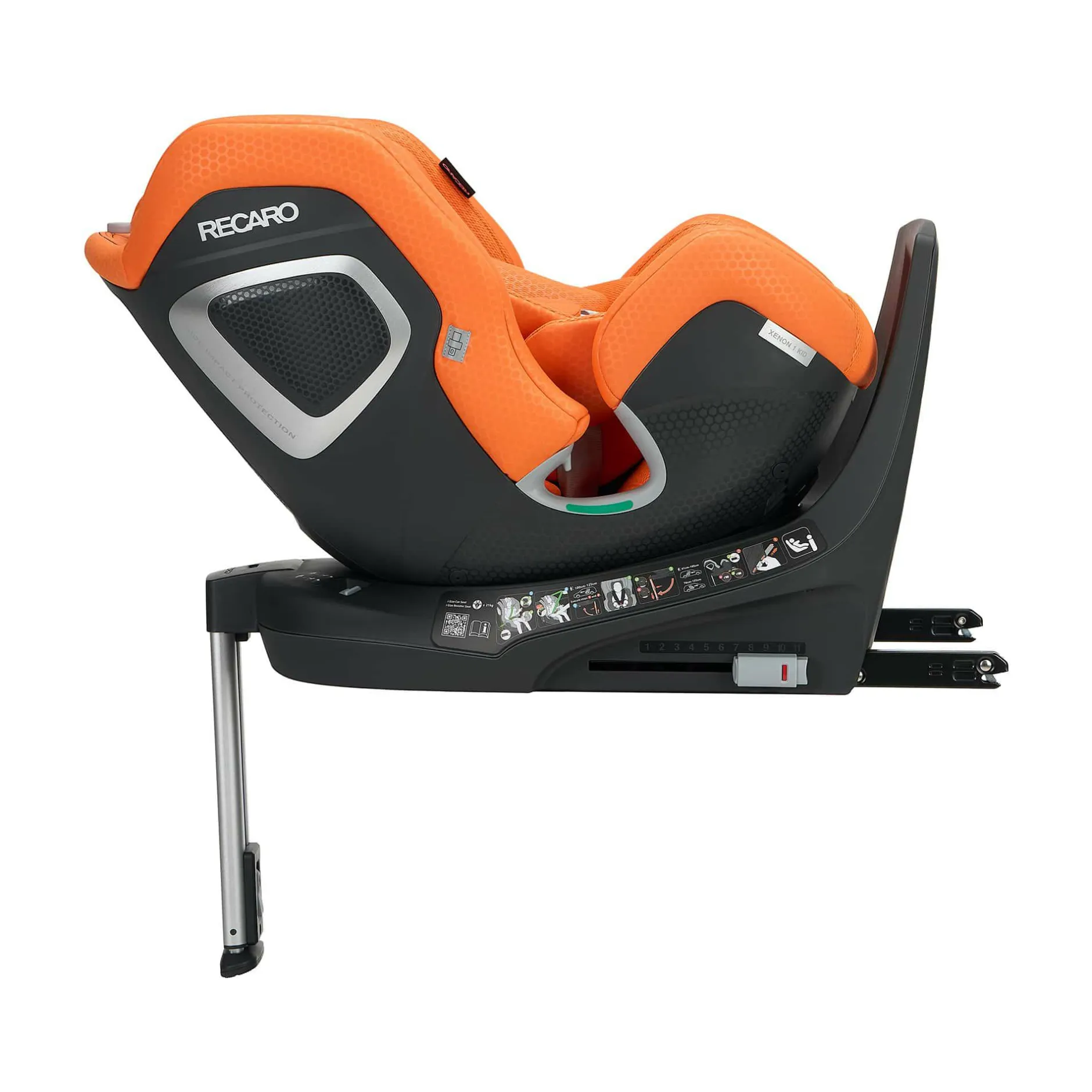 RECARO Xenon 1 KID Vibrant Orange*Kinder Kindersitze Isofix|Reboarder 0-18 Kg, Gruppe 0+/1