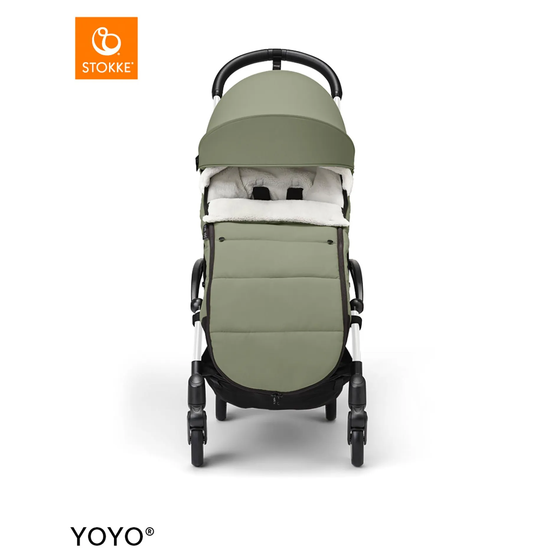 STOKKE YOYO³ Fußsack Olive 25*Kinder Kinderwagen Zubehör