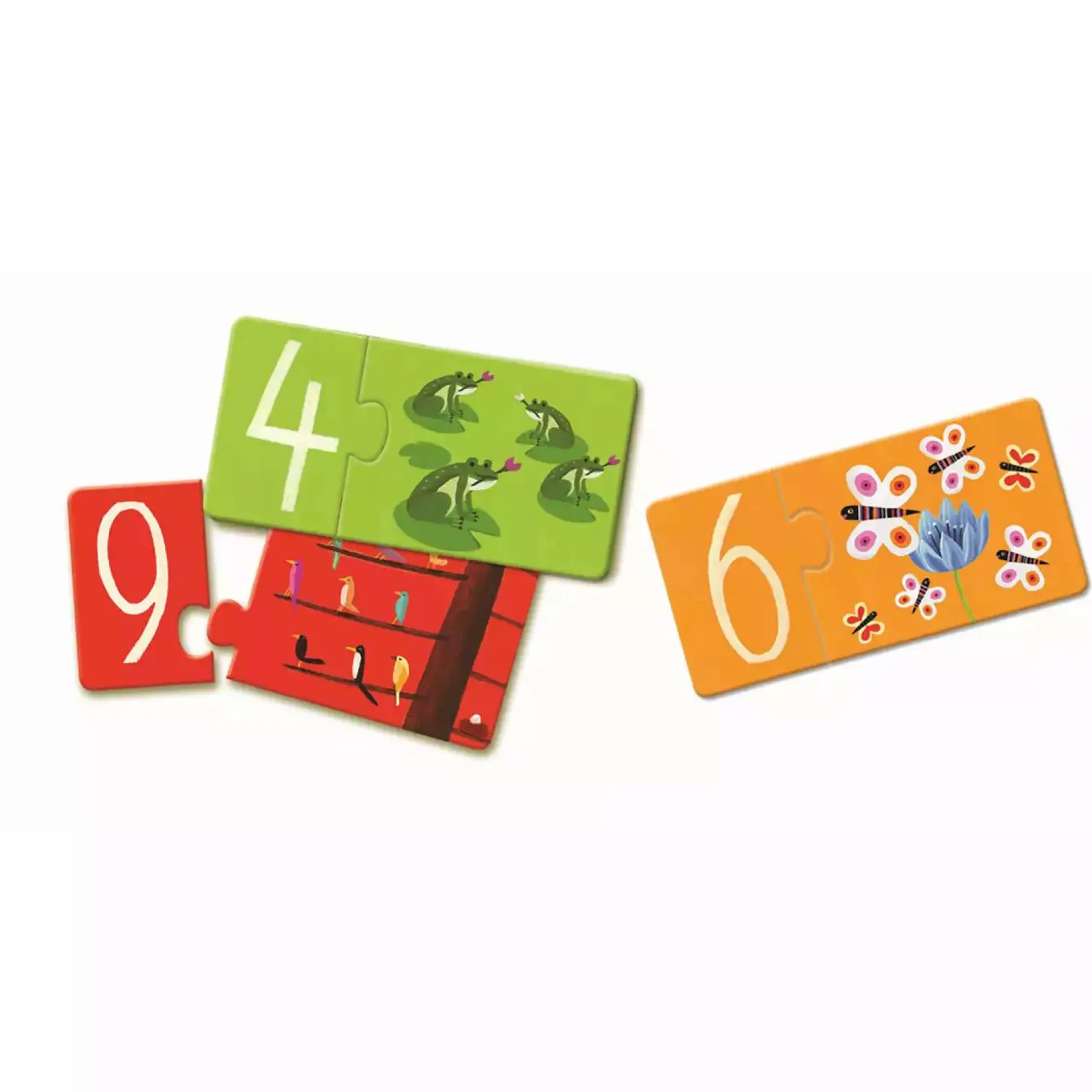 DJECO Zahlen Puzzle Duo*Kinder Lernspielzeug|Spielzeug Ab 3 Jahren