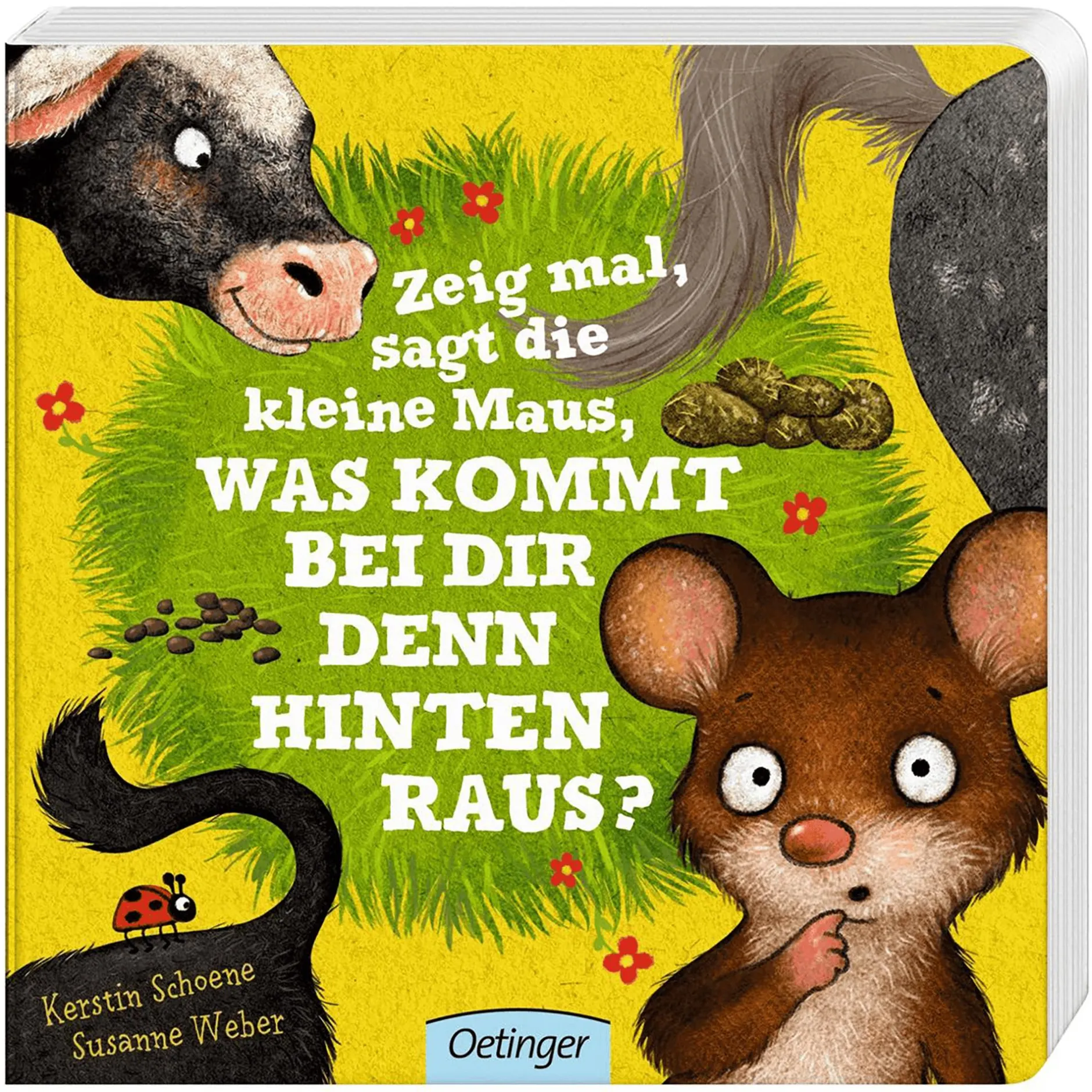 OETINGER Zeig mal, sagt die kleine Maus, was kommt bei dir denn hinten raus?*Kinder Kinderbücher|Spielzeug Ab 2 Jahre