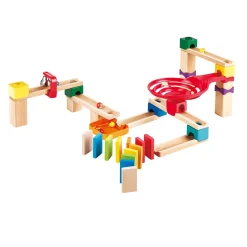 Hape Zweispurige Murmelbahn mit Domino*Kinder Holzspielzeug