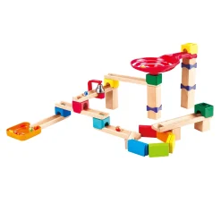 Hape Zweispurige Murmelbahn mit Domino*Kinder Holzspielzeug