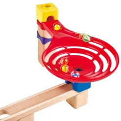 Hape Zweispurige Murmelbahn mit Domino*Kinder Holzspielzeug