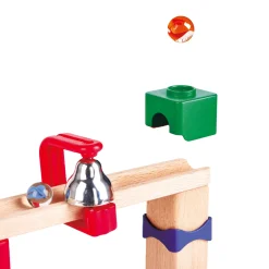 Hape Zweispurige Murmelbahn mit Domino*Kinder Holzspielzeug